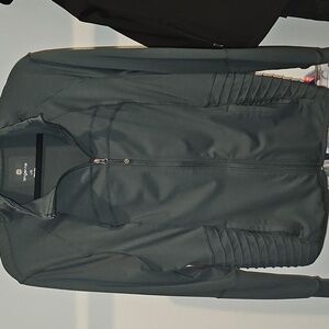 TANGERINE - Dark Green zip up jacket size large